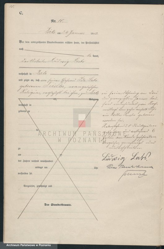 Obraz 13 z jednostki "Sterbe-Haupt-Register"