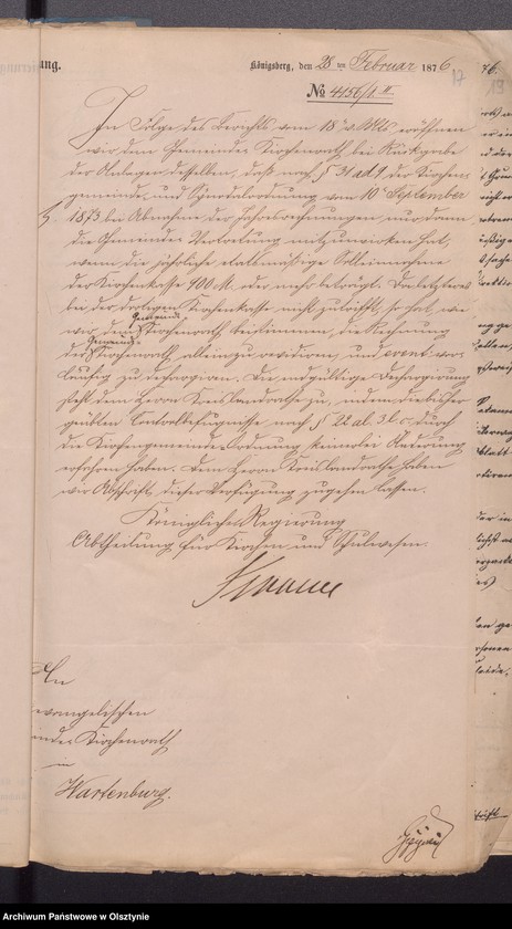 image.from.unit.number "Verhandlungen der Behörden an die Gemeinde Kirchenräthe gerichtet Vol. I"