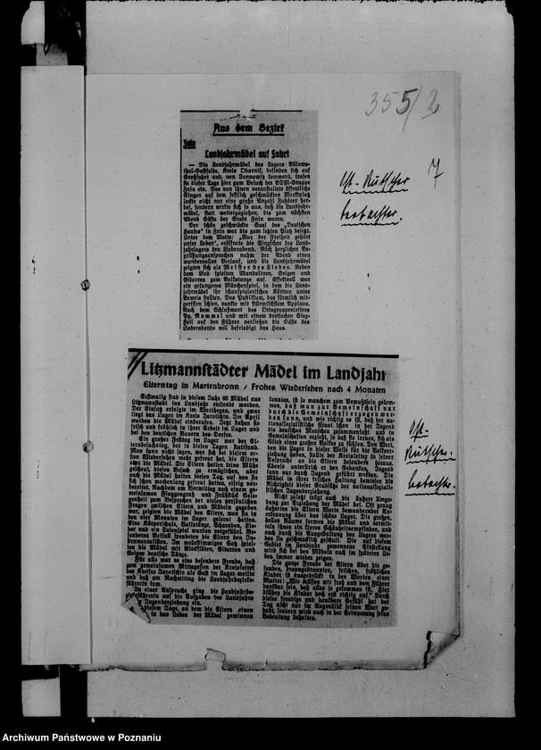 Obraz 11 z jednostki "Zeitungsausschnitte"