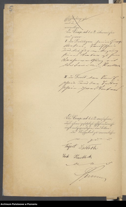 Obraz 7 z jednostki "Die von den Verlobten beigebrachten Urkunden zur Eheschliessung pro 1875"