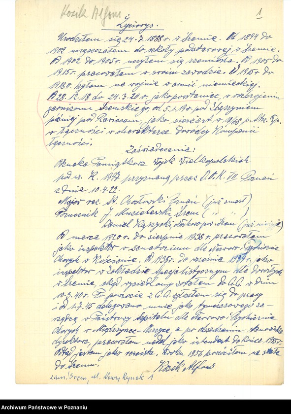 Obraz 17 z jednostki "Życiorysy powstańców wielkopolskich: K - tom X /Kozik Alfons - Kręglewski Edmund/."