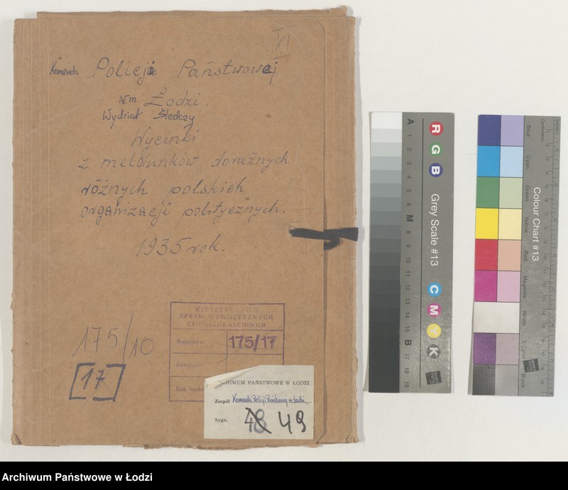 Obraz 2 z jednostki "Wycinki z meldunków doraźnych różnych polskich organizacji politycznych [prawicowych i narodowo-socjalistycznych]"