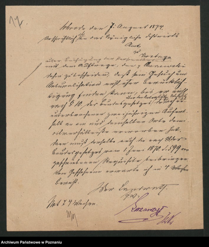 Obraz 20 z jednostki "A. betr. August Charczewski, Rechnungsführer in Iwno"