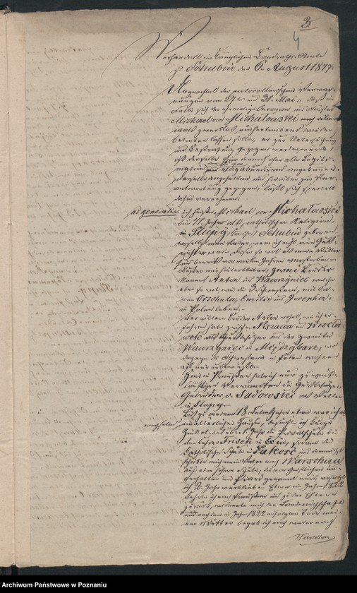 Obraz 7 z jednostki "A. betr. Michael von Michałowski aus Słupy, Kreis Schubin"