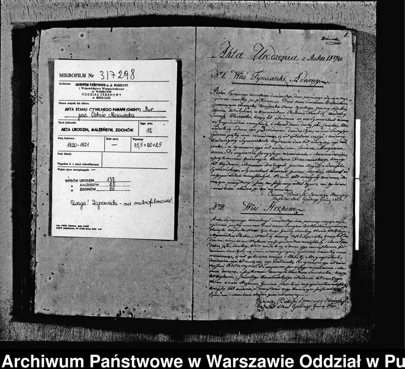 image.from.unit.number "Akta urodzeń, małżeństw, zgonów"