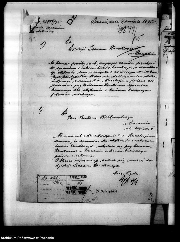 Obraz 14 z jednostki "Liceum Handlowe Koedukacyjne Izby Przemysłowo-Handlowej- Poznań [lista abiturientów i eksternistów]"