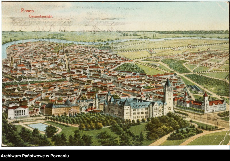 Obraz 1 z jednostki "Posen [Poznań] - Gesamtansicht [widok ogólny]"