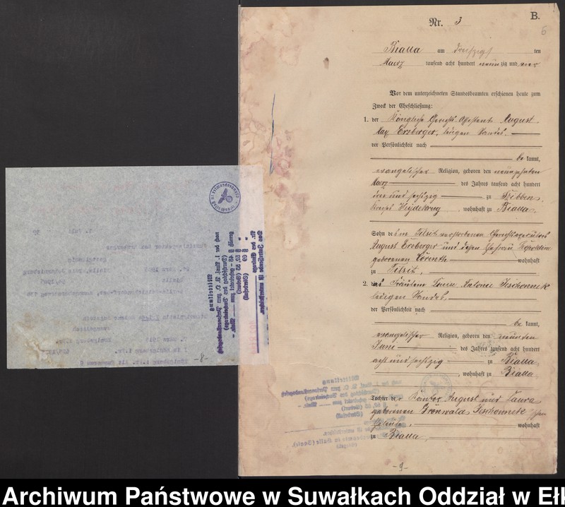 image.from.unit.number "[Heiraths-Haupt-Register des Königlichen Preussischen Standes-Amtes Bialla Kreis Johannisburg]"
