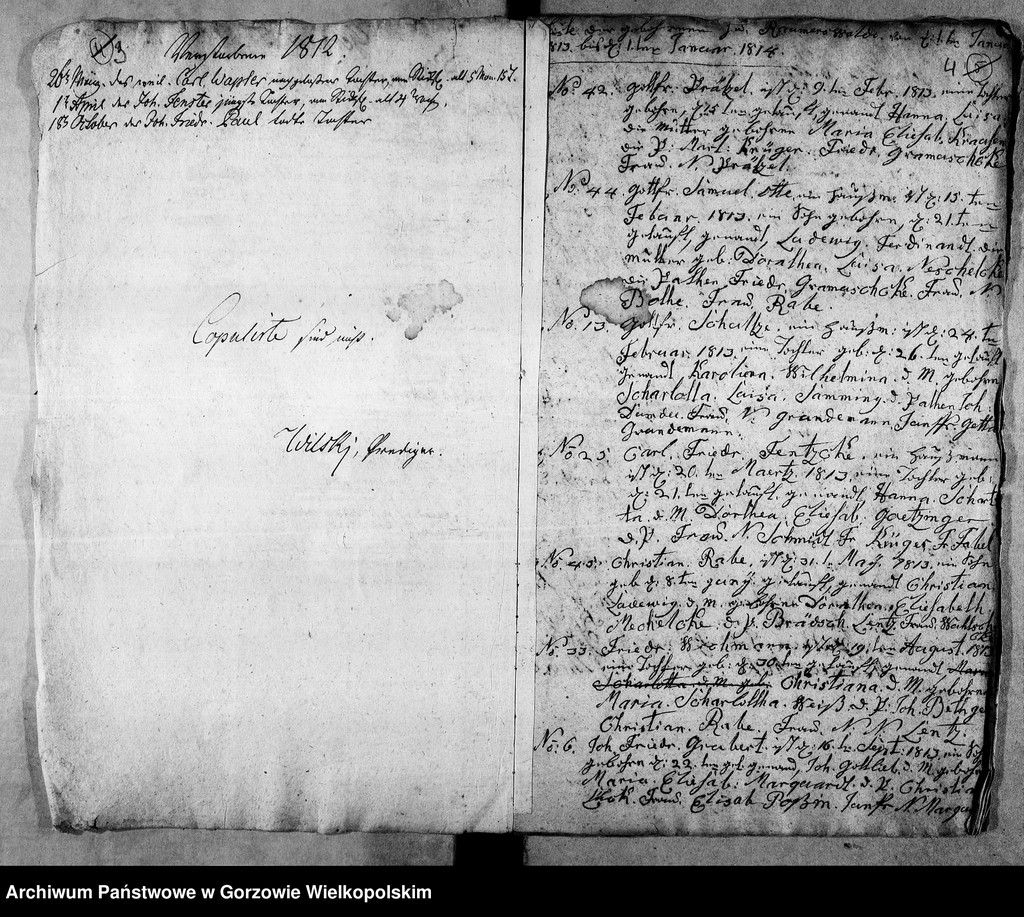 image.from.unit.number "Duplikate der Kirchenbücher von der Parochie Lossow: Raumerswalde (Roszkowice), Gerlachsthal (Gostkowice)"