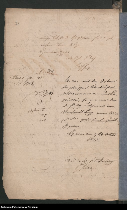 Obraz 5 z jednostki "A. betr. die polizeiliche Beaufsichtigung des polnischen Überläufers Sigismund von Więckowski zu Gembitz"