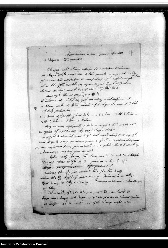 Obraz 11 z jednostki "Spisy kół i zarządów. Sprawy finansowe. Korespondencja. Sprawozdania ze zjazdów i posiedzeń. Wycinki prasowe- z prasy polskiej"