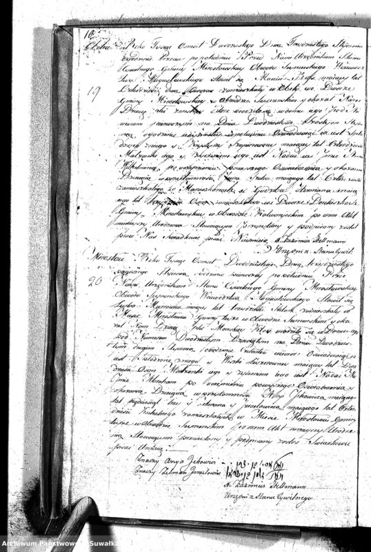 image.from.unit.number "Akta Urodzonych Gminy Mirosławskiey na Rok 1820"