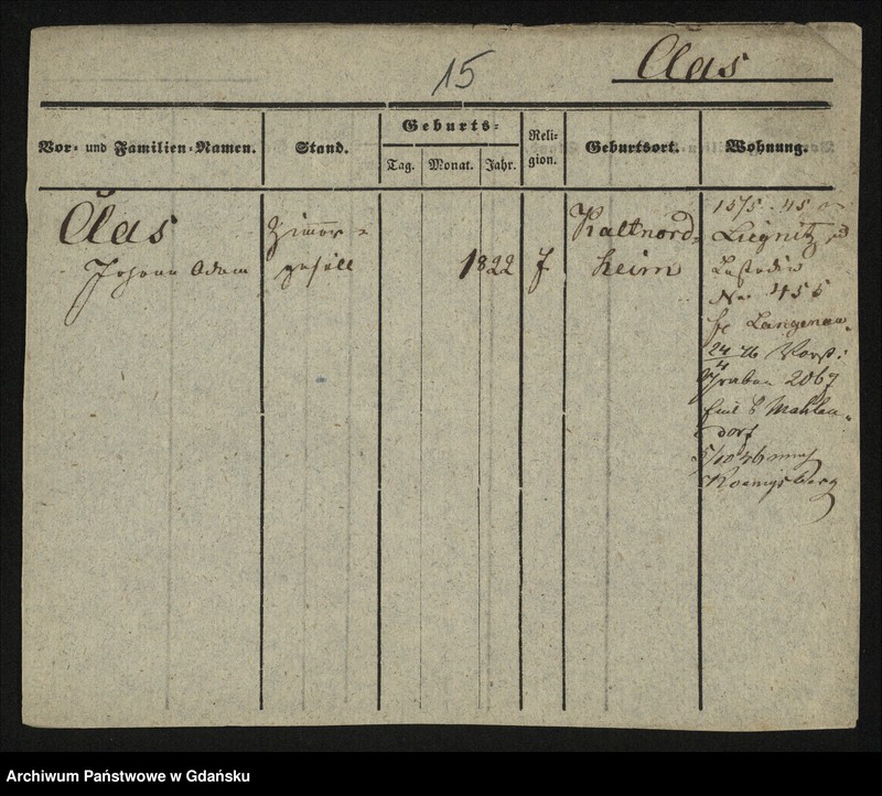 image.from.unit.number "Karty meldunkowe: Claer - Cohen"