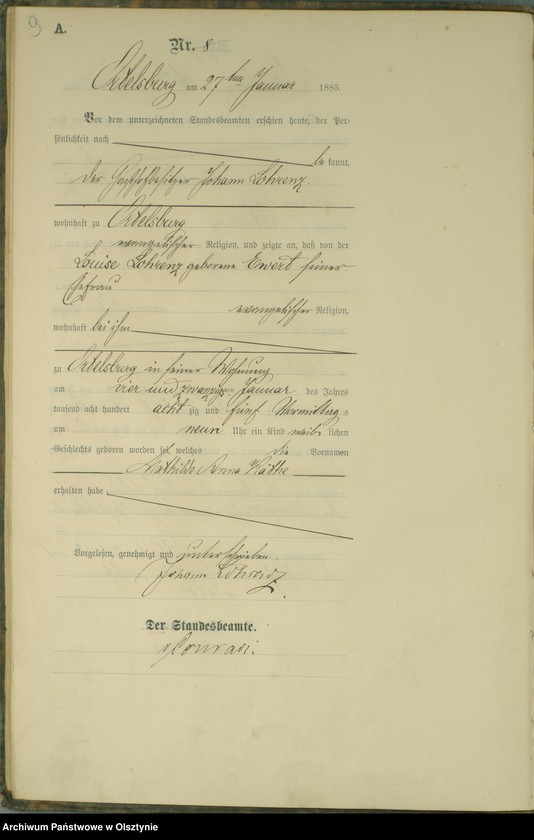 image.from.unit.number "Geburts-Haupt-Register Nr 1 - 98"