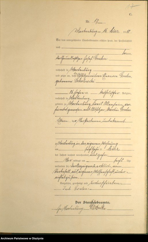 image.from.unit.number "Sterbe-Haupt-Register Nr 1 - 93"