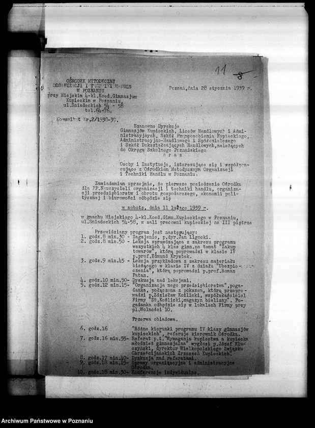 Obraz 15 z jednostki "Miejskie Gimnazjum Kupieckie - Poznań"