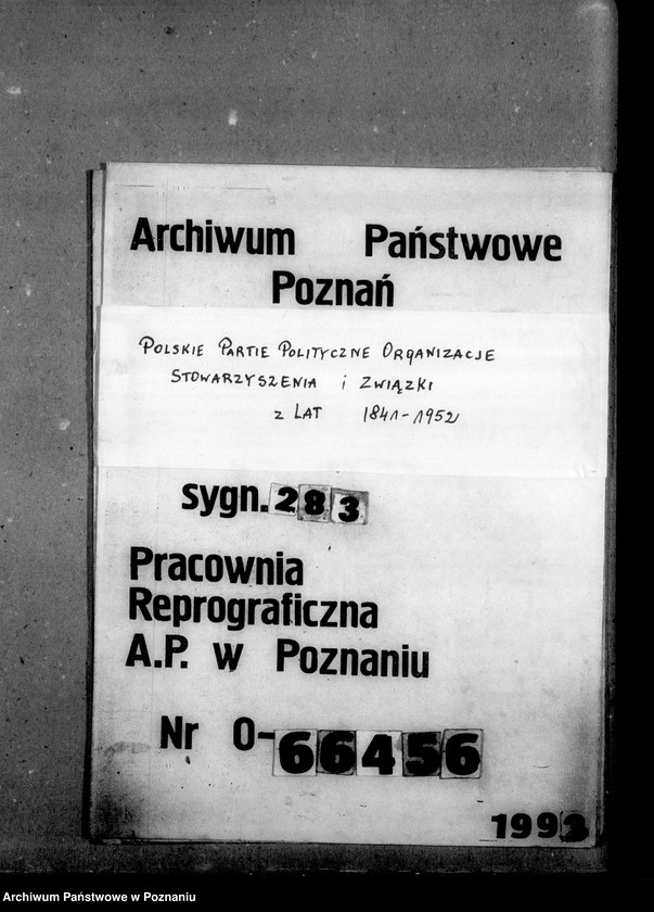 Obraz 1 z jednostki "Protokoły zebrań Zarządu Okręgu Poznańskiego"