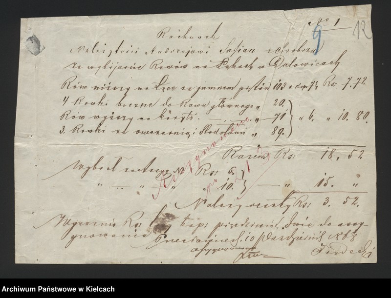 image.from.unit.number "Dowody rozchodu kasy dóbr Przęsławice od 1 listopada do 28 lutego 1869 roku"