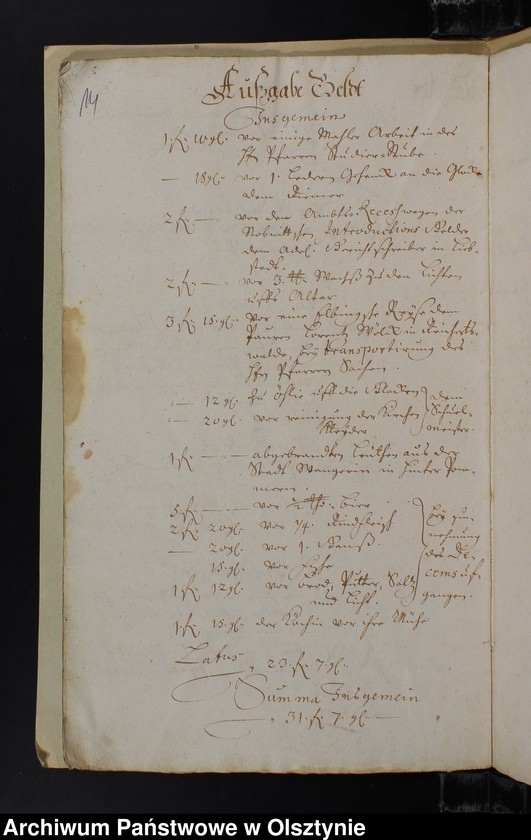 image.from.unit.number "Jahr Rechnung der Silberbachschen Kirchen"