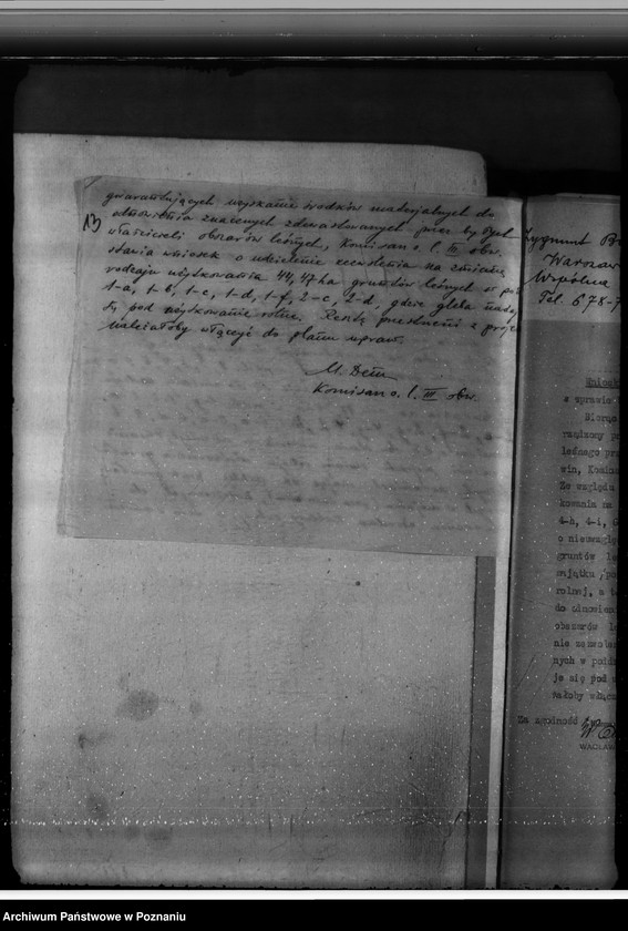 Obraz 17 z jednostki "Sprawa zmiany rodzaju użytków 180,87 ha gruntów leśnych w majątku Biskupiec-Wielki-Bór powiatu konińskiego dla celów gospodarstwa rolnego"