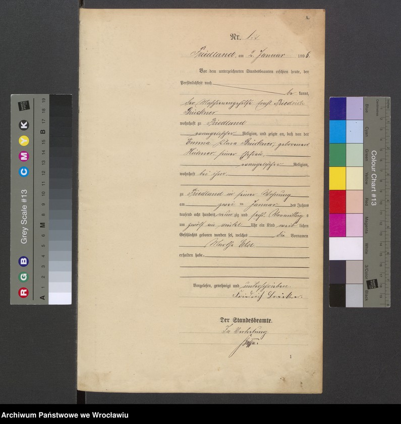 image.from.unit.number "Księga urodzeń USC Mieroszów (Friedland) 1896"