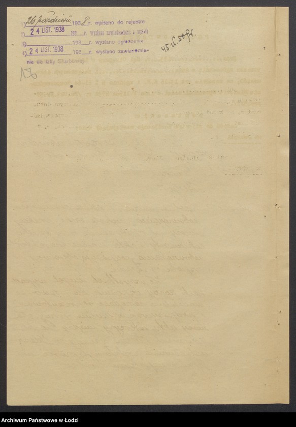 Obraz 19 z jednostki "Chaskiel Kon vel Kac, Lajbus Berger- sprzedaż przędzy"