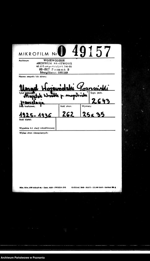 Obraz 2 z jednostki "Majątek Wróbel powiatu mogileńskiego parcelacja"