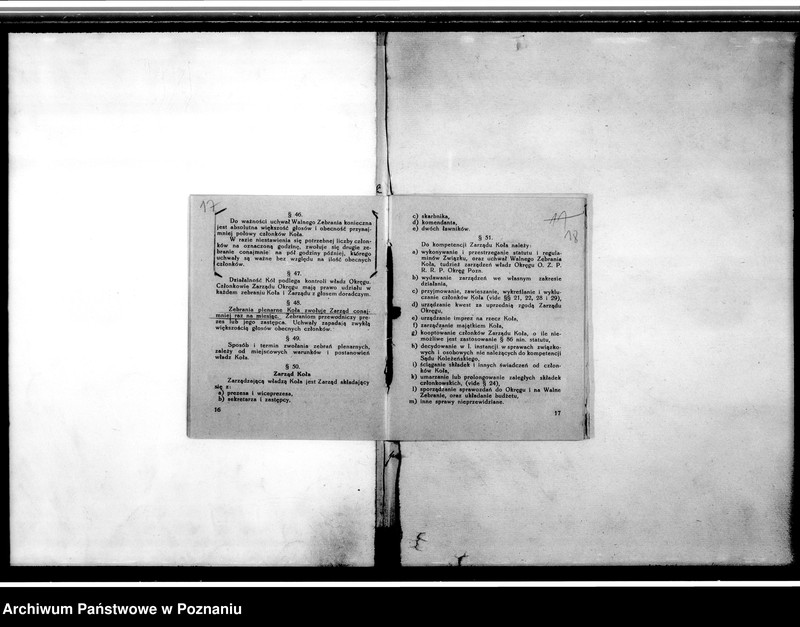 Obraz 15 z jednostki "Sprawozdania z zebrań związku - Koło Środa. Statut i regulamin"