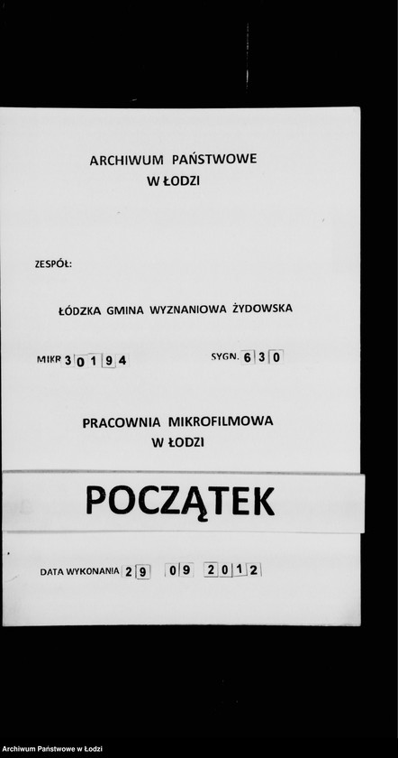 Obraz 1 z jednostki "Rejestr poborczy"