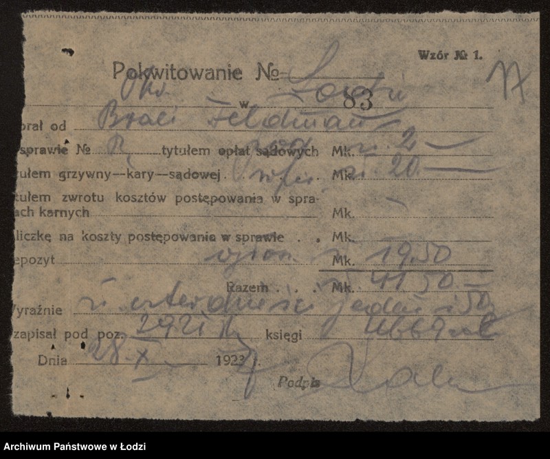 Obraz 19 z jednostki "Jeszna i Mosiek bracia Feldman- sprzedaż manufaktury"