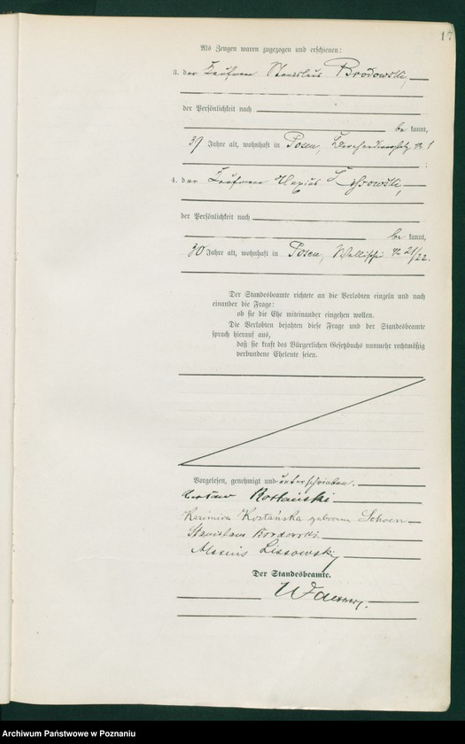 Obraz 18 z jednostki "Księga miejscowa małżeństw tom I"