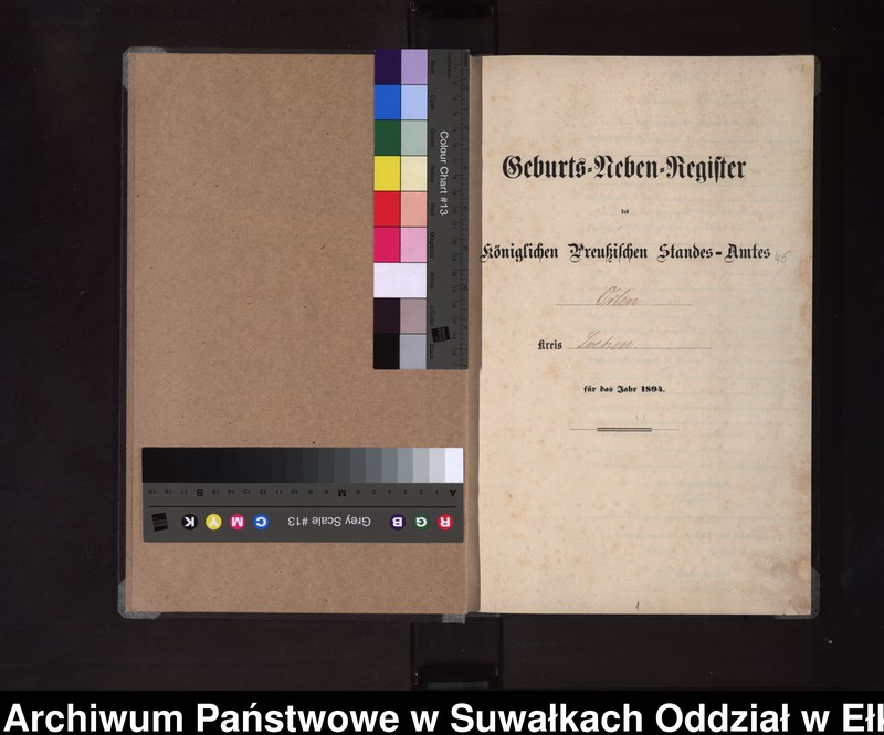 image.from.unit.number "Geburts-Neben-Register des Königlichen Preussischen Standes-Amtes Orlen Kreis Loetzen"