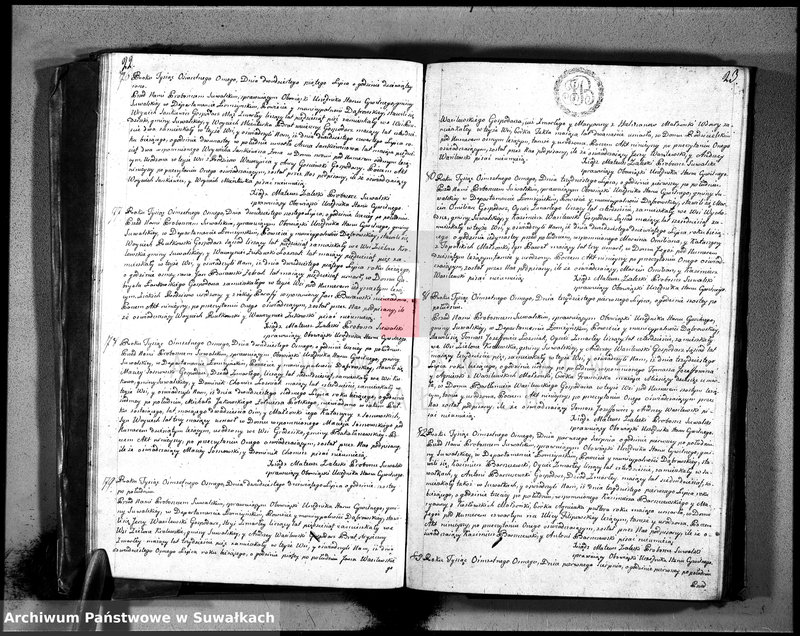 image.from.unit.number "Księga umarłych ru 1808 gminy suwalskiey, powiatu dąbrowskiego w departamencie łomżyńskim na rok 1808"