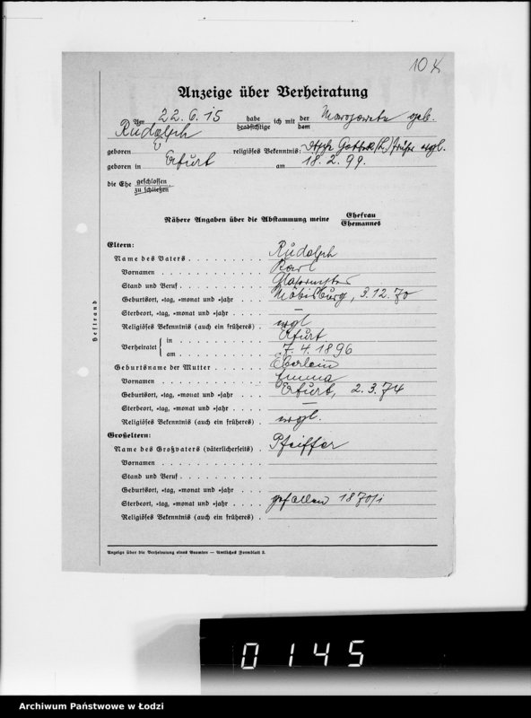 Obraz 15 z jednostki "Ausgeschiedene Angestellte. Lit.A-D"