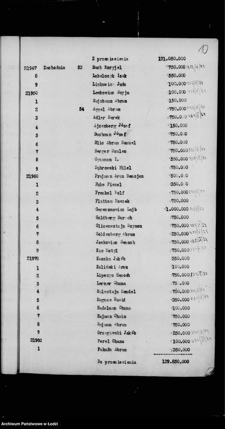 Obraz 13 z jednostki "Rejestr poborczy"