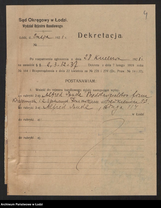 Obraz 6 z jednostki "Alfred Ende - przedstawicielstwo firm krajowych i zagranicznych"