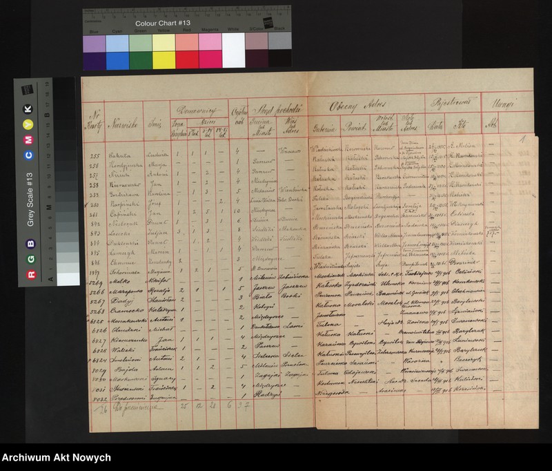 image.from.unit.number "Radzyński powiat. Lubelska gubernia. Spis wysiedlonych."