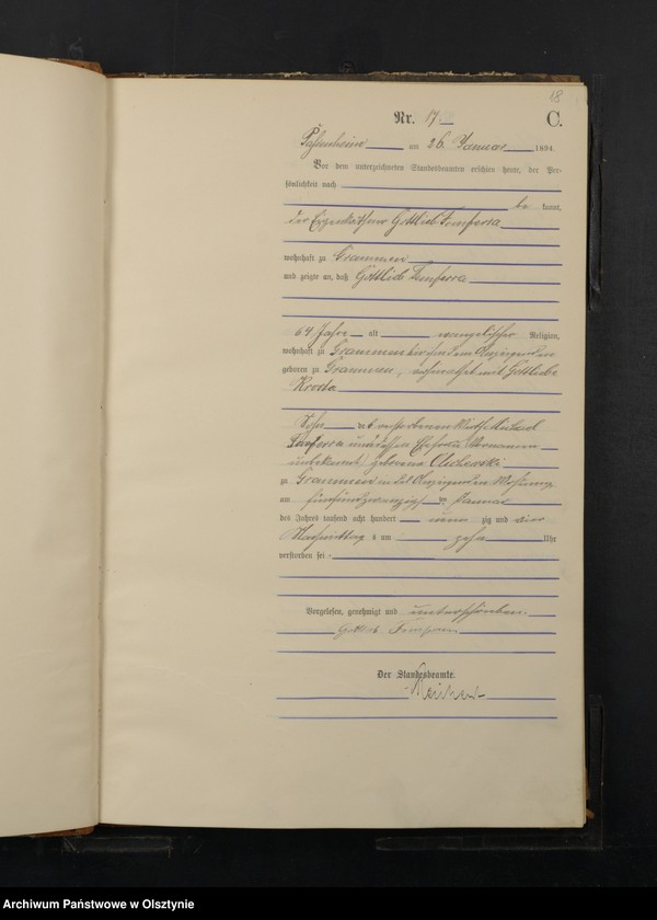 image.from.unit.number "Sterbe-Haupt-Register Nr 1 - 142"