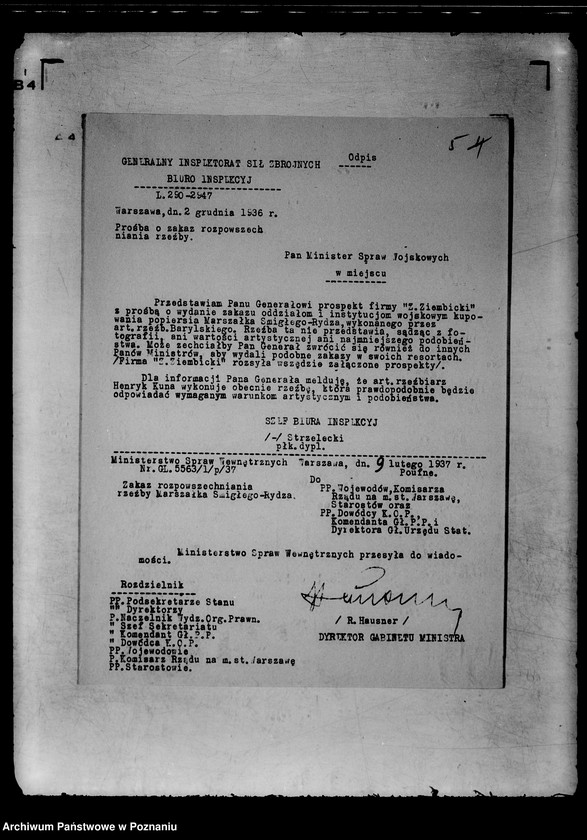 Obraz 9 z jednostki "Zbiór ogólników i zarządzeń Ministerstwa Spraw Wewnętrznych"