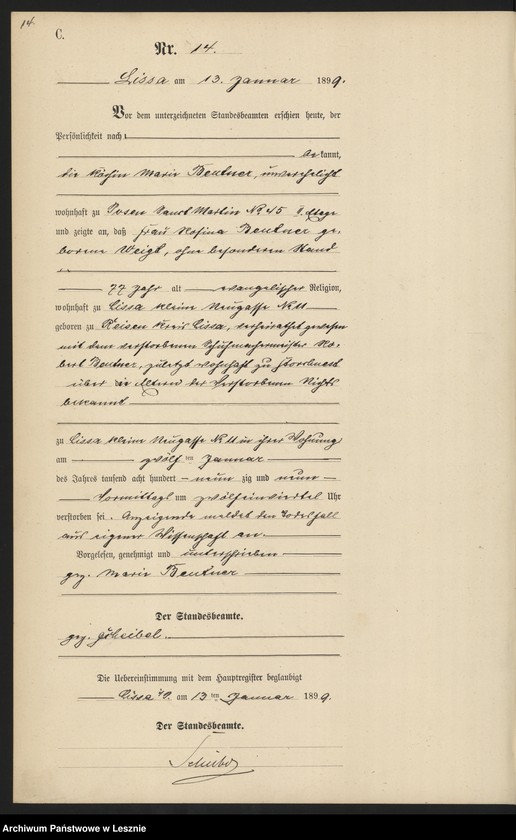 Obraz 17 z jednostki "[Księga zgonów]"