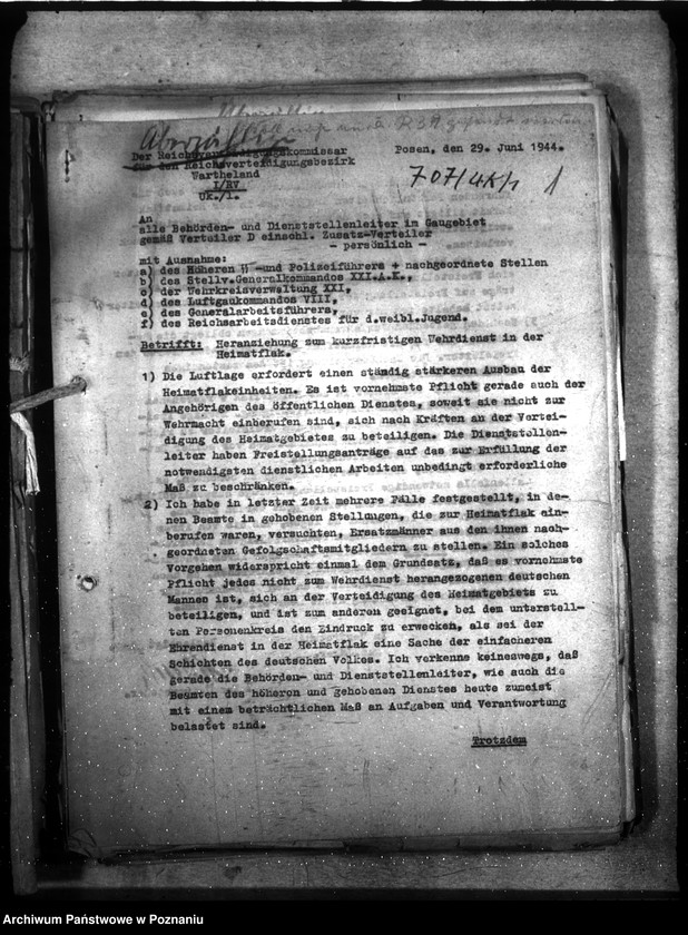 Obraz 5 z jednostki "Verwaltungsangelegenheiten der Abteilung VII A."