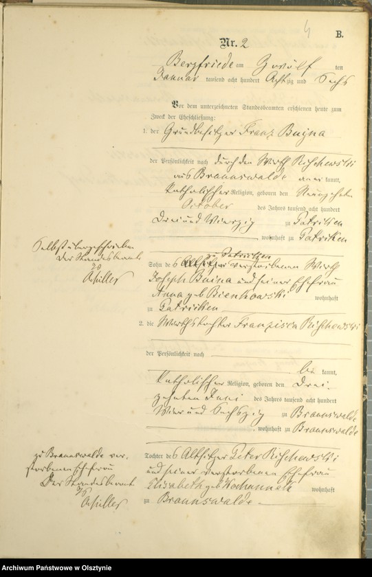 image.from.unit.number "Heiraths-Haupt-Register Nr 1 - 22"