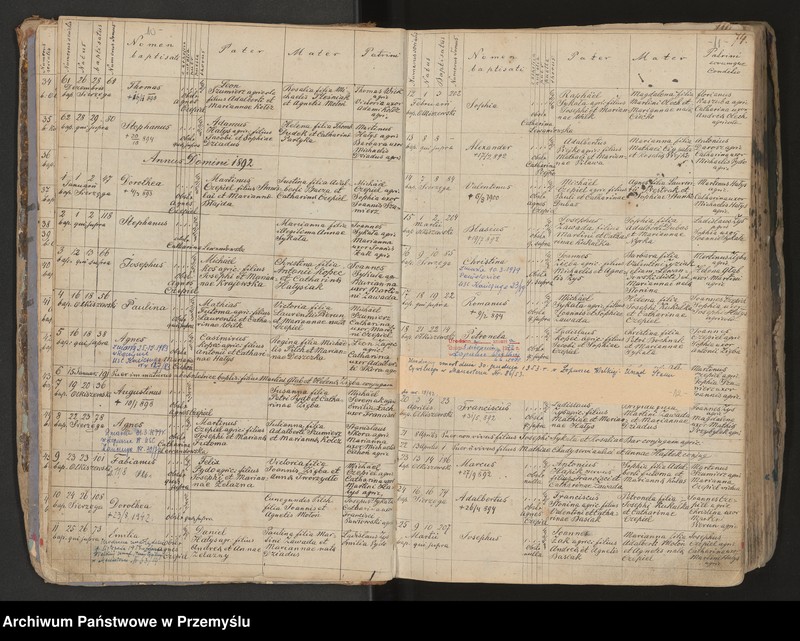 image.from.unit.number "Księga urodzeń, małżeństw, zgonów miejscowości Łopuszka Wielka"