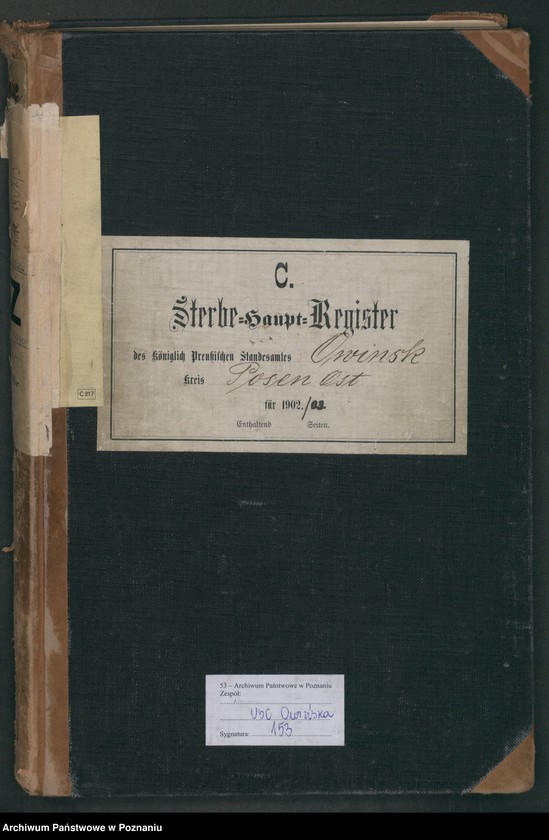 Obraz 2 z jednostki "Sterbe-Haupt-Register"