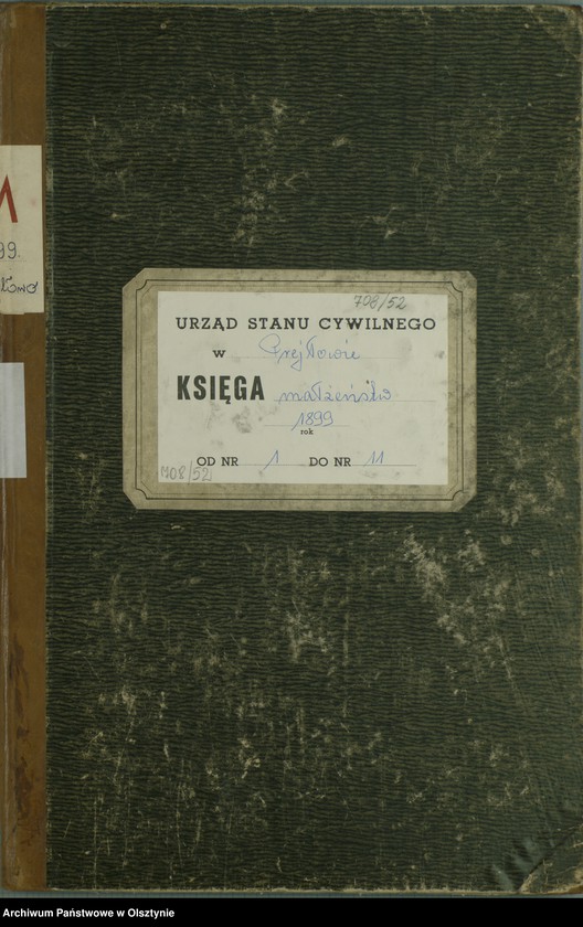 image.from.unit.number "Heiraths-Haupt-Register Nr 1 - 11"