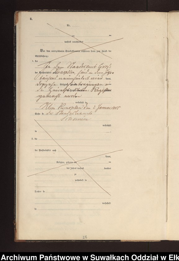 image.from.unit.number "Heiraths-Neben-Register des Preussischen Standes-Amtes Gross Konopken Kreis Loetzen"