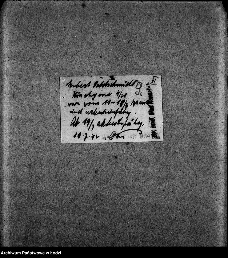 Obraz 12 z jednostki "Zentrallager für Eisen und Metall aller Arbeits-Ressorte [Zasiłki chorobowe dla pracowników wydziału, listy pracowników, zaświadczenia lekarskie]"