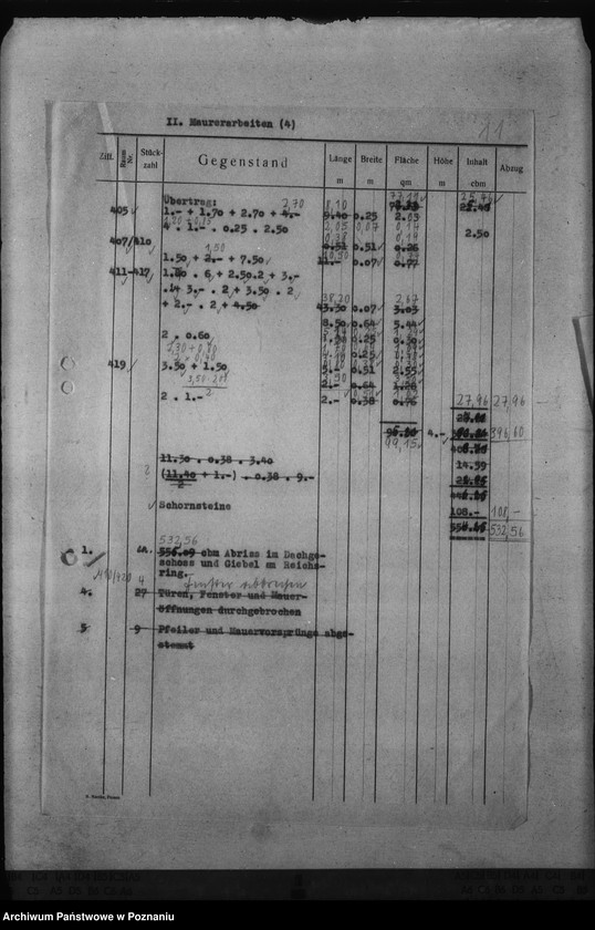 Obraz 15 z jednostki "Schlossumbau in Posen. Kostenanschläge"