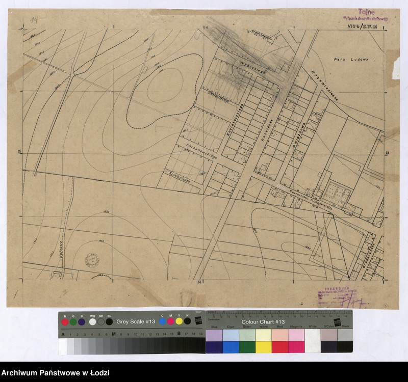Obraz 1 z jednostki "Plan m. Łodzi 1:2000. Sekcja SW14"