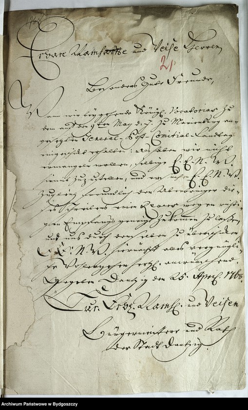 image.from.unit.number "Schriftwechsel der Stadt Neuenburg mit Danzig"